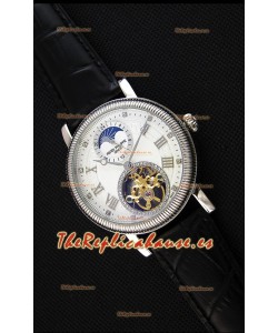 Patek Philippe Japanese MoonPhase Tourbillon Reloj Réplica Dial Blanco