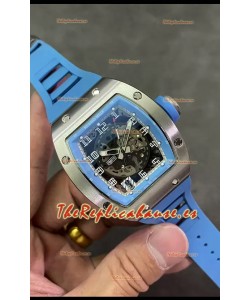 Richard Mille RM010 Reloj Réplica Acero Inoxidable Correa Azul