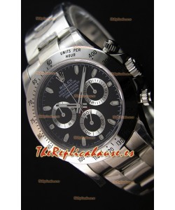 Rolex Cosmograph Daytona 116520 Movimiento Original Cal.4130 Dial Negro - Último Reloj de Acero 904L
