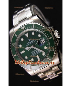 Rolex Submariner Ref#116610LV The Hulk Reloj Réplica Suizo a Espejo 1:1 - Reloj en Acero 904L