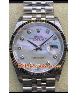 Rolex Datejust 178384 31MM Reloj Réplica Suizo a espejo 1:1 Acero 904L - Dial Blanco Perla