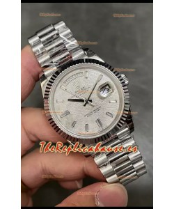 Rolex Day Date Presidential Acero 904L 40MM - Dial Gris Reloj Calidad Espejo 1:1