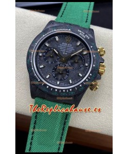 Rolex Daytona DiW Edition "Todo Negro/Verde" Reloj Caja Carbono Forjado Réplica Espejo 1:1