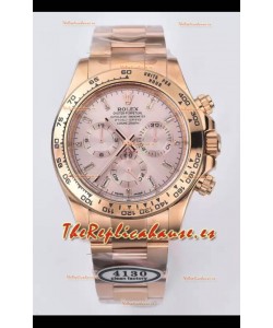 Rolex Cosmograph Daytona M116515ln-0061 Dial Oro Rosado Sundust Movimiento Original Cal.4130 - Reloj Acero 904L