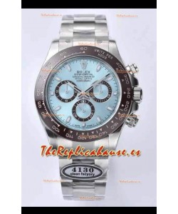 Rolex Cosmograph Daytona Dial Azul ICE Movimiento Original Cal.4130 - Reloj Acero 904L