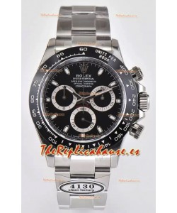 Rolex Cosmograph Daytona M116500LN Movimiento Original Cal.4130 - Reloj Acero 904L Dial Negro