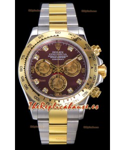 Rolex Daytona Oro Amarillo en Dos Tonos Movimiento Original Cal.4130 - Reloj en Acero 904L a Espejo 1:1