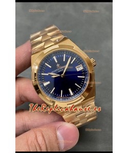 Vacheron Constantin Overseas Oro Rosado Reloj Réplica Espejo 1:1 Dial Azul