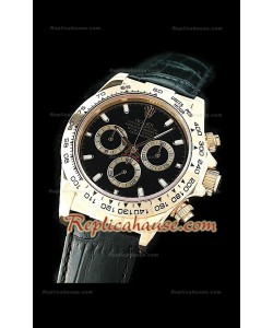 Rolex Daytona Resproducción Reloj Cosmógrafo Suizo con Esfera de color Negro