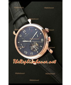 Vacheron Constantin Reloj Calendario de Oro Rosa con Esfera de color Negro