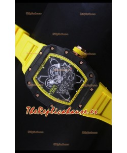Richard Mille RM35-01 Edición Rafael Nadal, Reloj Réplica Suizo Indicadores en Amarillo