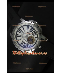 Roger Dubuis Excalibur Tourbillon Reloj con Movimiento Japonés - Dial Blanco