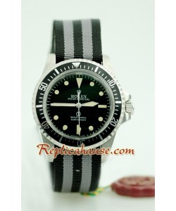 Rolex Réplica Submariner Vintage Military Reloj Suizo