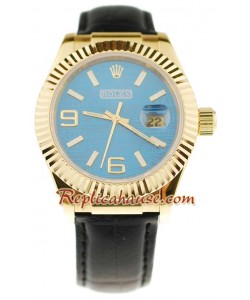Rolex Datejust Leather Reloj Réplica - 40MM