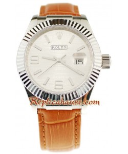 Rolex Datejust Leather Reloj Réplica