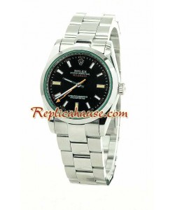 Rolex Réplica Milgauss Reloj para hombre - Green Crystal Edición