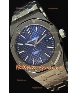 Audemars Piguet Royal Oak 41MM Dial Azul Correa de Acero Steel Strap - Reloj Réplica a Espejo 1:1 Última Edición