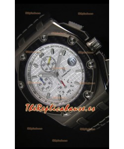 Audemars Piguet Royal Oak Offshore Juan Pablo Montoya Reloj Suizo con Movimiento 3120 Dial Blanco - Replica Espejo