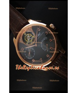 IWC IW504602 Portugieser Reloj de Oro Rosado en Dial Gris