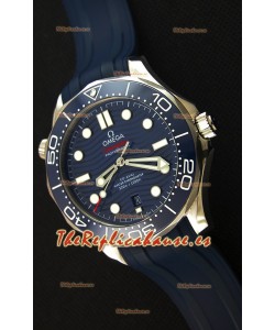 Omega Seamaster 300M Co-Axial Master Chronometer AZUL Reloj Réplica Suizo a Espejo 1:1