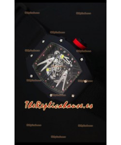 Richard Mille RM027 Tourbillon Reloj Suizo Edición Rafael Nadal en caja con Revestimiento PVD