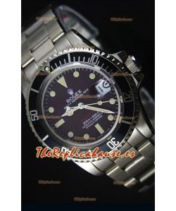 Rolex Submariner 1680 Edición Vintage Dial color Café Reloj con Movimiento Japonés
