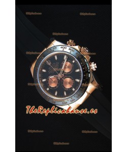 Rolex Daytona 116515 Everose Reloj Replica a Espejo 1:1 Dial Negro