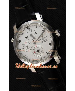 Vacheron Constantin Malte Dual Time Regulator Reloj Réplica Suizo de Acero