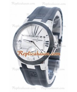 Ulysse Nardin Executive Dual Time Steel Black Rubber Reloj
