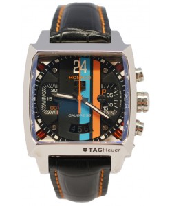 Tag Heuer Monaco Concept 24 Reloj Suizo con Esfera de color Negro y Caja de Acero